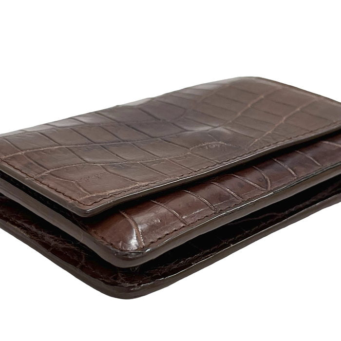 ★★最終特価品【BOTTEGAVENETA/ボッテガヴェネタ】 名刺入れ カードケース クロコダイル ブラウン ユニセックス【中古】【真子質店】【BL】




【TKx】