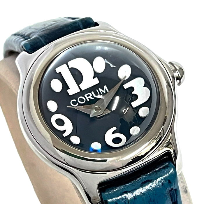 ★★最終特価品【CORUM/コルム】 101.150.20  ミニバブル 腕時計 ステンレススチール/レザー クオーツ 青文字盤 レディース
【中古】【真子質店】【GD】




【YTK】