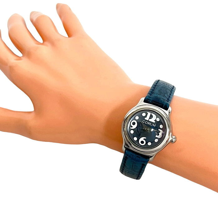 ★★最終特価品【CORUM/コルム】 101.150.20  ミニバブル 腕時計 ステンレススチール/レザー クオーツ 青文字盤 レディース
【中古】【真子質店】【GD】




【YTK】