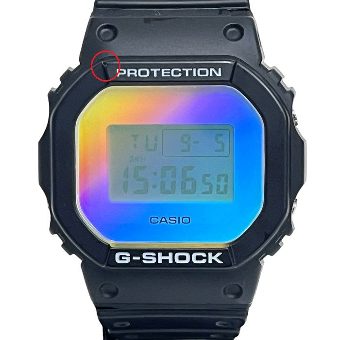 【CASIO/カシオ】 G-SHOCK DW-5600SR  Iridescent Colorシリーズ 液晶 腕時計 ステンレススチール/ラバー クオーツ 黒/レインボー ユニセックス
【中古】【真子質店】【NN】




【YY】