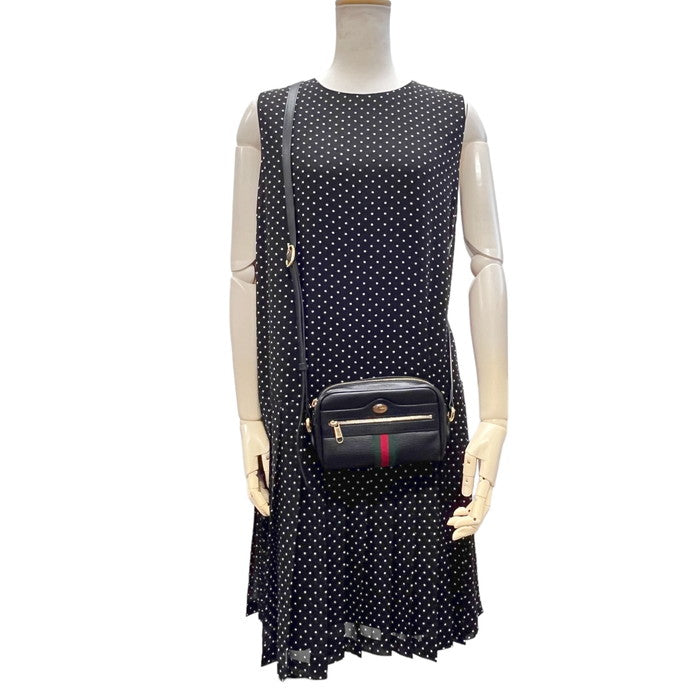 【GUCCI/グッチ】 517350 オフィディア ミニバッグ ショルダーバッグ レザー ブラック レディース【中古】【真子質店】【BL】【MiIS】 GUCCI/グッチ】 517350 オフィディア ミニバッグ ショルダーバッグ
