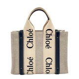 ★★最終特価品【Chloe/クロエ】 WOODY スモールトートバッグ CHC21US385E6691J 2WAY トートバッグ  ハンドバッグ リネン/レザー アイボリー/ブラック レディース【中古】【真子質店】【BL】




【KDMi】