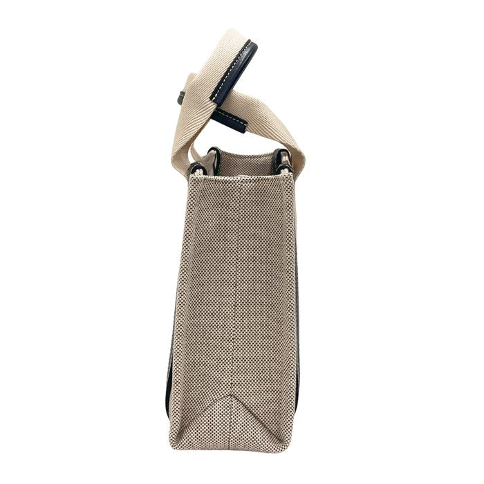 ★★最終特価品【Chloe/クロエ】 WOODY スモールトートバッグ CHC21US385E6691J 2WAY トートバッグ  ハンドバッグ リネン/レザー アイボリー/ブラック レディース【中古】【真子質店】【BL】




【KDMi】