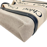 ★★最終特価品【Chloe/クロエ】 WOODY スモールトートバッグ CHC21US385E6691J 2WAY トートバッグ  ハンドバッグ リネン/レザー アイボリー/ブラック レディース【中古】【真子質店】【BL】




【KDMi】