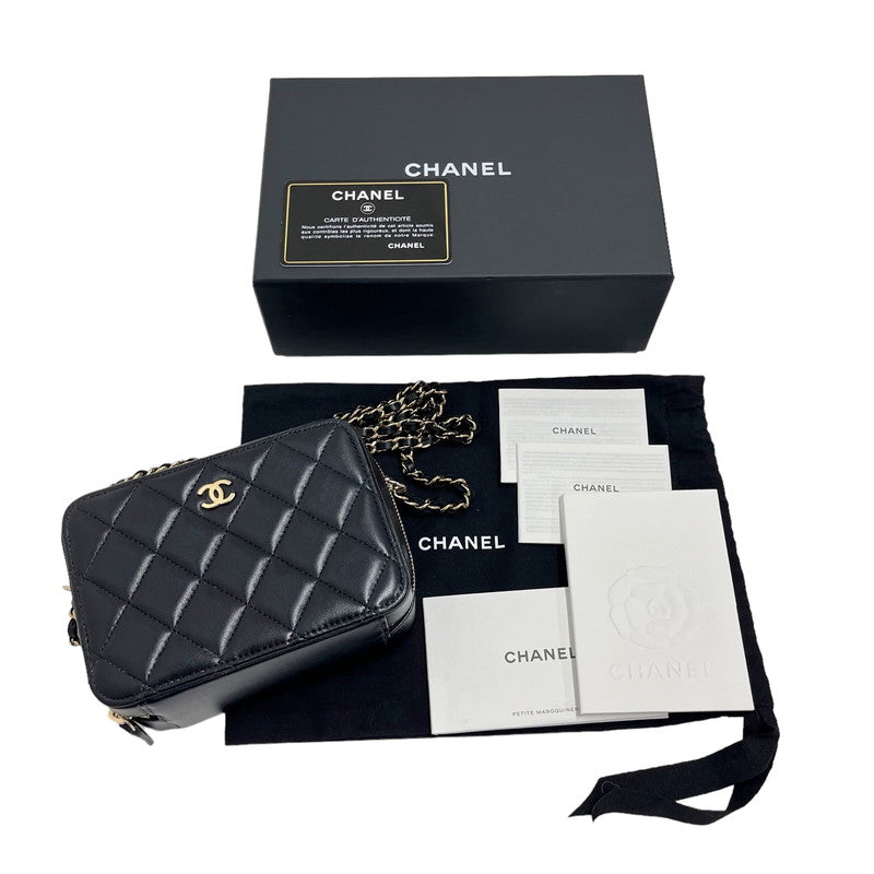 ★★最終特価品【CHANEL/シャネル】 AP2426  マトラッセ カメラ ミニバッグ チェーン   ショルダーバッグ ラムスキン ブラック レディース【中古】【真子質店】【BL】




【DTSx】
