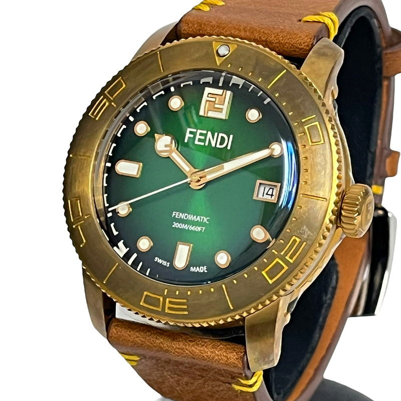 【FENDI/フェンディ】 000-131-037 アクアダイバー 限定800本  腕時計 スチール/レザー 自動巻き/オートマ 緑文字盤/ブロンズ/茶 メンズ
【中古】【真子質店】【GD】




【KKx】