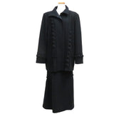 【Leilian/レリアン】 ミドル丈コート　ロングスカート セットアップ ウール/ナイロン/トリアセテート/ポリエステル ブラック レディース【中古】【真子質店】




【IMo】