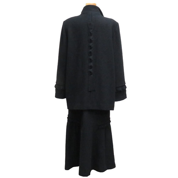 【Leilian/レリアン】 ミドル丈コート　ロングスカート セットアップ ウール/ナイロン/トリアセテート/ポリエステル ブラック レディース【中古】【真子質店】




【IMo】