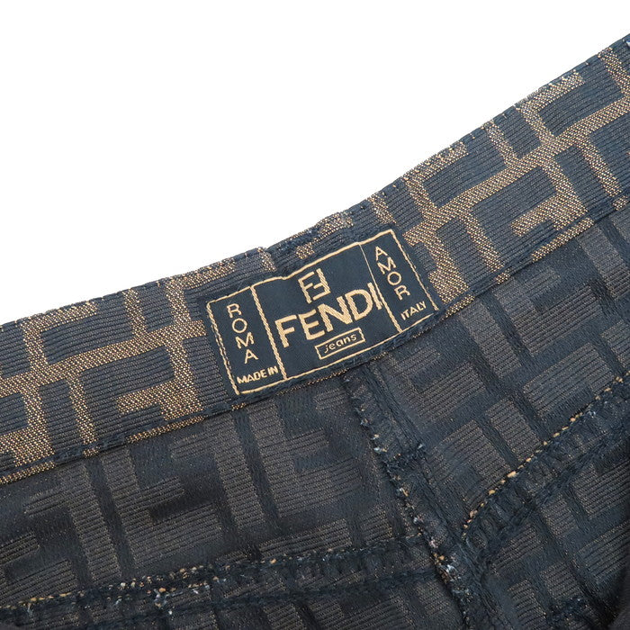 FENDI/フェンディ】 09.541310 66960 ズッカ柄 スカート ポリエステル/コットン カーキ レディース【中古】【真子質店 –  真子質店 PawnShopMAKO