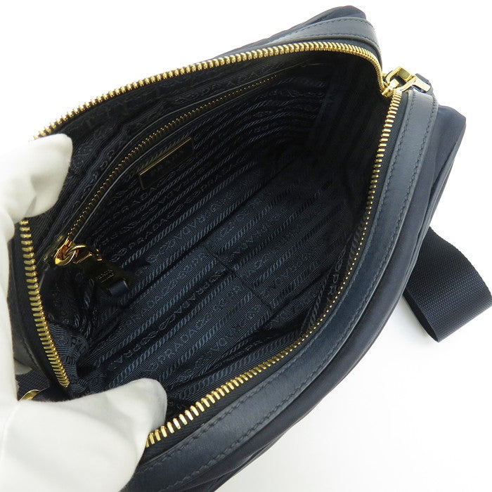 PRADA/プラダ】 1BH089 ショルダーバッグ ナイロン ネイビー