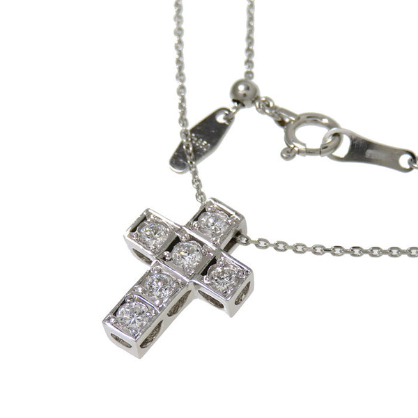 クロス/十字架 ダイヤモンド 計0.30ct ネックレス Pt850プラチナ 3.6g