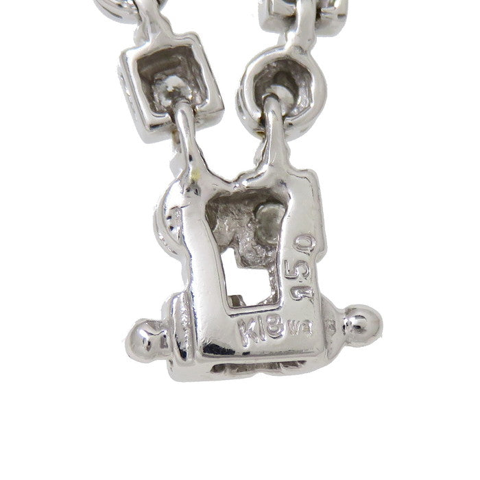 K18WG 合計 3.0ct ダイヤモンド テニス ブレスレット エタニティ