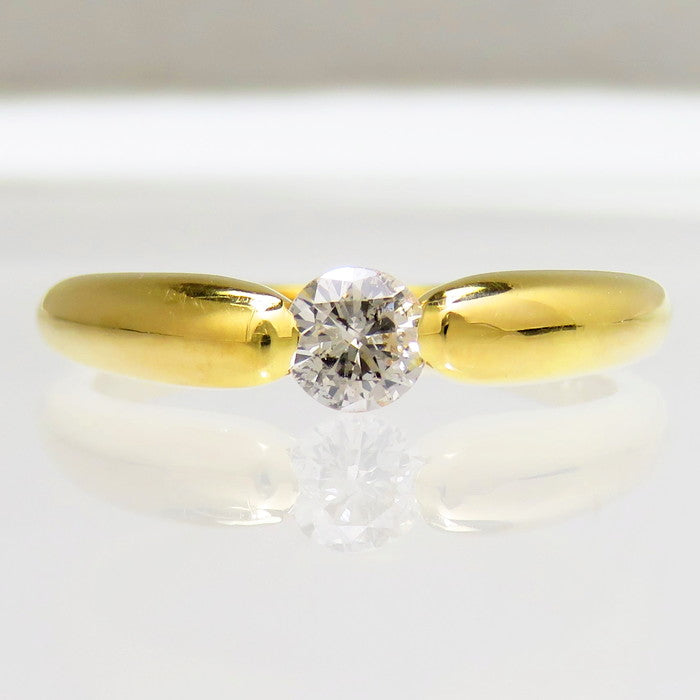 高品質.K18 0.50ctプラチナダイヤモンドリング 12号 Avaron 一粒 ダイヤモンド 0.07ct ネックレス レディース K10