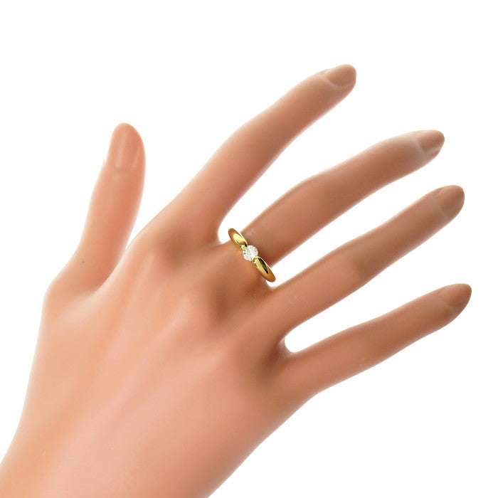 12号 一粒ジュエリー ダイヤモンド 0.25ct リング・指輪 K18ゴールド