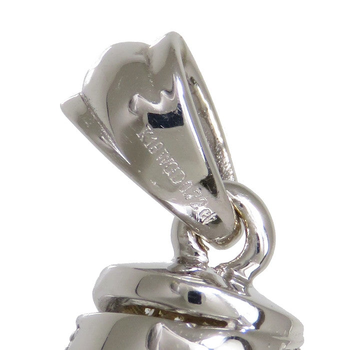 スクリューデザイン ダイヤモンド 計0.72ct ペンダントトップ K18WG 