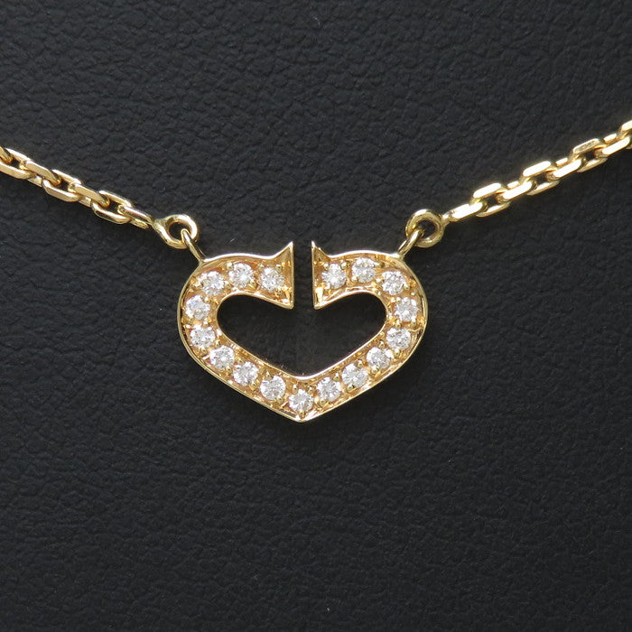 CARTIER/カルティエ】 Cハート ダイヤモンド ネックレス K18PGピンク 