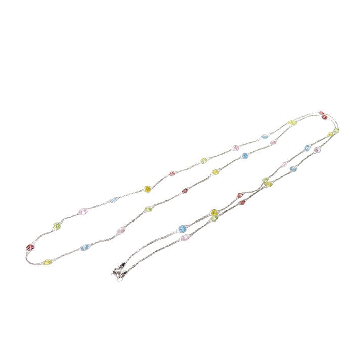 ★★最終特価品 メッシュデザインチェーン ロング マルチ石 ネックレス K18WGホワイトゴールド 18金 5.9g 83cm レディース
【中古】【真子質店】




【MaMax】