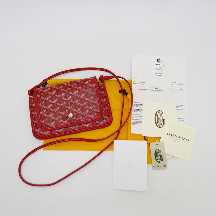 GOYARD/ゴヤール】 プリュメ PLUMETPMLTY02CL02P ショルダーバッグ PVC/綿/麻 ルージュ【中古】【真子質店】【 –  真子質店 PawnShopMAKO