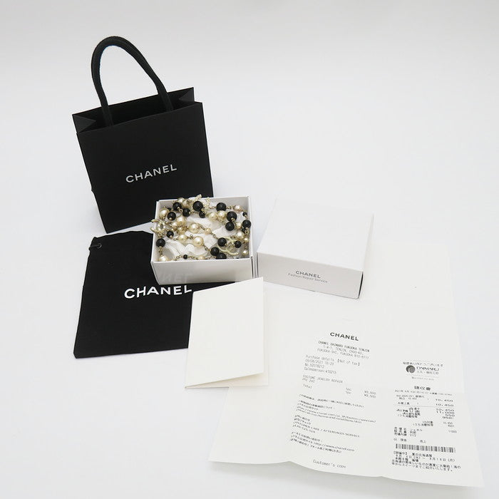 CHANEL/シャネル】 ココマーク ネックレス メタル/フェイクパール/黒玉/ラインストーン 78.3g 97cm 09A レディース – 真子質店  PawnShopMAKO