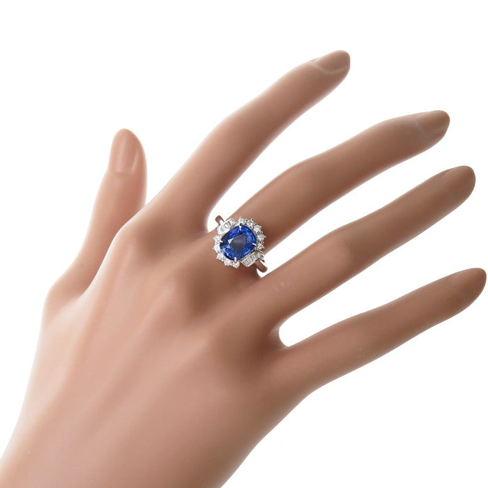 12号 スリランカ産サファイア 4.25ct ダイヤモンド 計0.41ct リング・指輪 Pt900プラチナ 7.3g レディース
【中古】【真子質店】




【TMaTI】