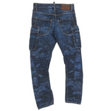 【DSQUARED2/ディースクエアード】 S74LA0600　S30281 カーゴパンツデザイン M.B.ジーンズ カモフラブリーチ加工 デニムパンツ コットン100％ インディゴブルー メンズ【中古】【真子質店】【GN】




【IKY】