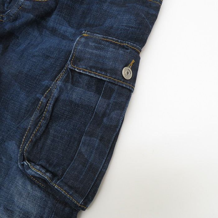 【DSQUARED2/ディースクエアード】 S74LA0600　S30281 カーゴパンツデザイン M.B.ジーンズ カモフラブリーチ加工 デニムパンツ コットン100％ インディゴブルー メンズ【中古】【真子質店】【GN】




【IKY】
