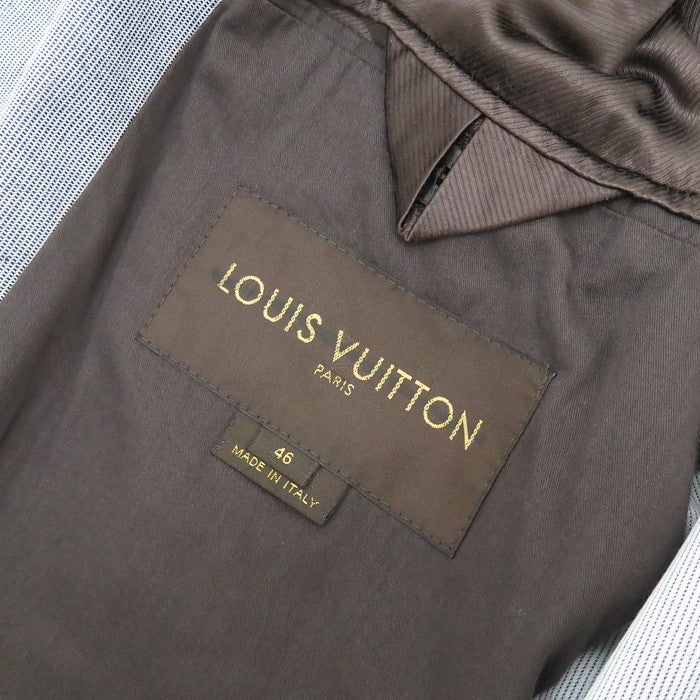 希少】ルイヴィトン ベルト付スカラップステンカラーコート 裏地