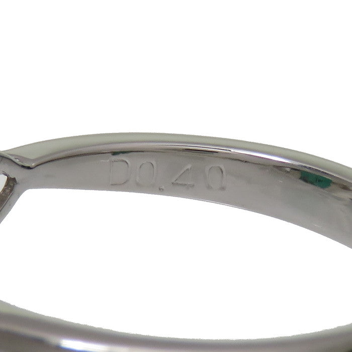 10.5号 エメラルド 0.88ct ダイヤモンド 計0.40ct リング・指輪 Pt900 