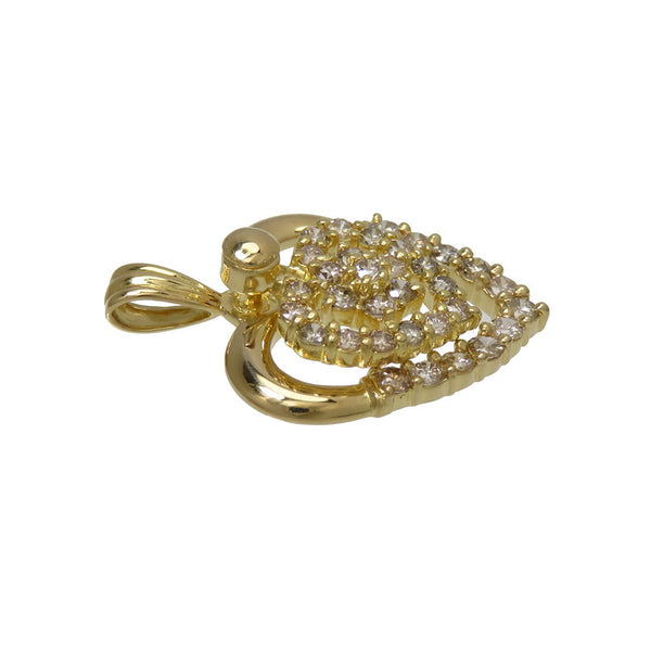 ハート　スイング ダイヤモンド 計1.00ct ペンダントトップ K18ゴールド 18金 3.4g レディース
【中古】【真子質店】




【MaDI】