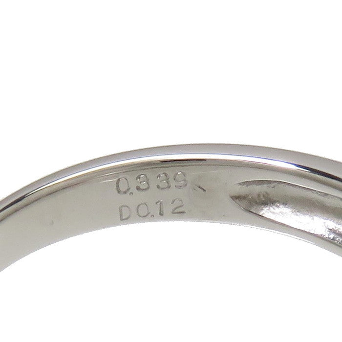12号 パパラチアサファイア 0.339ct ダイヤモンド 計0.12ct リング 
