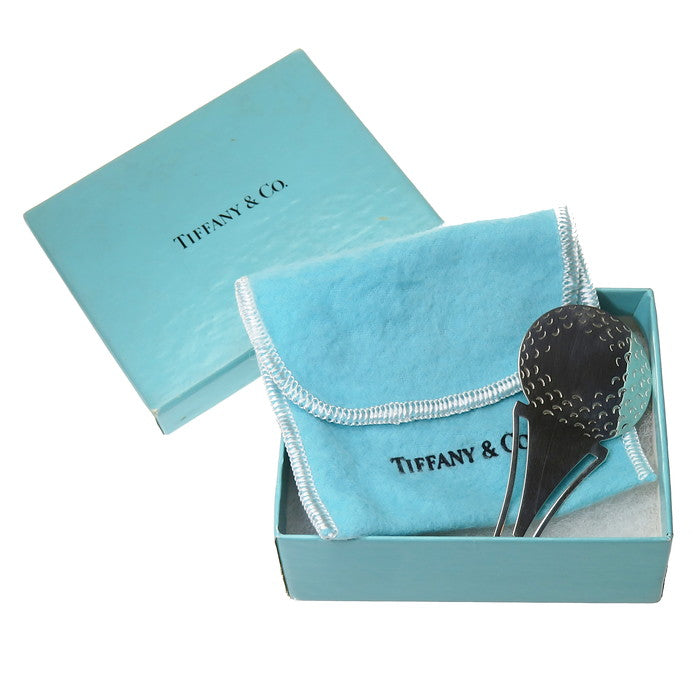 【TIFFANY&Co./ティファニー】 ゴルフボールデザイン しおり/ブックマーカー マネークリップ シルバー925  ユニセックス【中古】【真子質店】【BL】, 【MaMi】