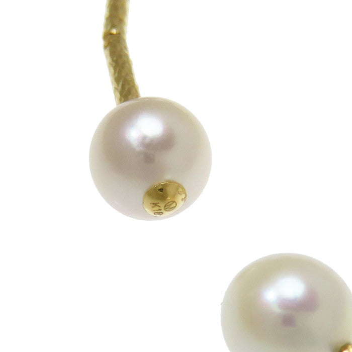 AKOYA真珠と金K14ゴールドのブレスレット バングル」