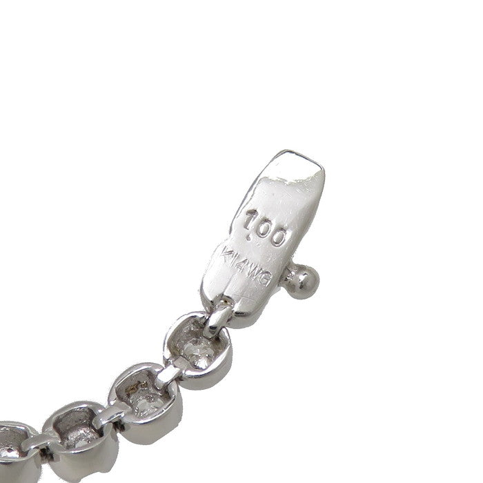 テニスデザイン ダイヤモンド 計1.00ct ブレスレット K14WGホワイト