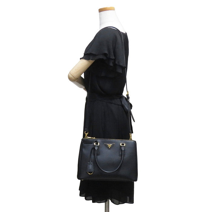 PRADA/プラダ】 ガレリア 1BA863 2WAY ハンドバッグ サフィアーノレザー NERO レディース【中古】【真子質店】【GD】 –  真子質店 PawnShopMAKO