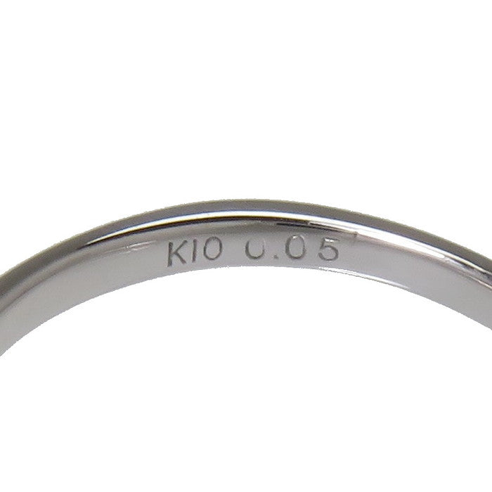 K10WG 0.05ctダイヤモンド　リング　8号 K10WG 0.05ctダイヤモンド リング 8号 【公式通販】