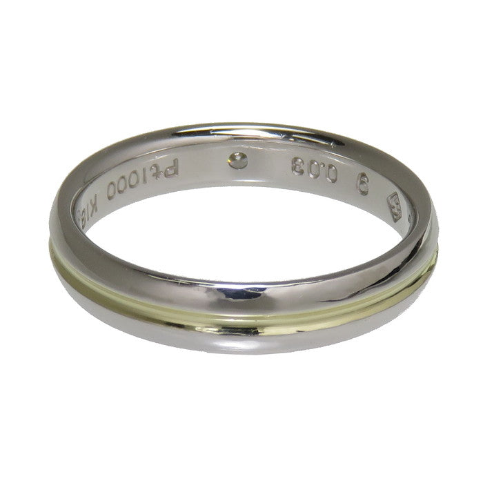 9号 コンビカラー  ダイヤモンド 0.03ct リング・指輪 Pt1000プラチナ/K18ゴールド 18金 4.6g レディース
【中古】【真子質店】




【ISx】