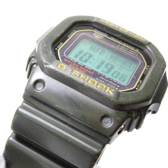 【CASIO/カシオ】 G-SHOCK/ジーショック GW-M5600A-3JF 腕時計 ステンレススチール/樹脂系 ソーラー電波 カーキ メンズ,  【中古】【真子質店】, 【Ix】