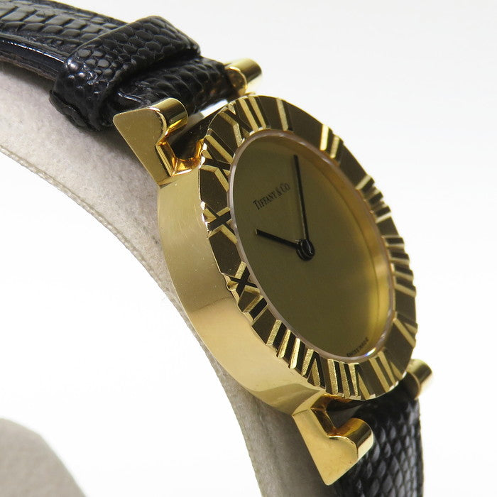 クオーツディスプレイタイプティファニー TIFFANY&Co. アトラス クラシック L0530 クォーツ 腕時計 K18 ゴールド