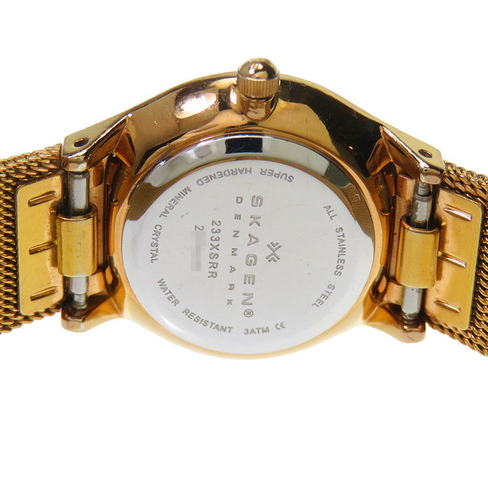 SKAGEN/スカーゲン】 233XSRR 腕時計 GP クオーツ シェル文字盤 レディース 【中古】【真子質店】 【Tx】 – 真子質店  PawnShopMAKO