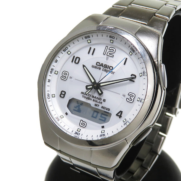 CASIO/カシオ】 ウェーブセプター WVA-M600 腕時計 ステンレススチール