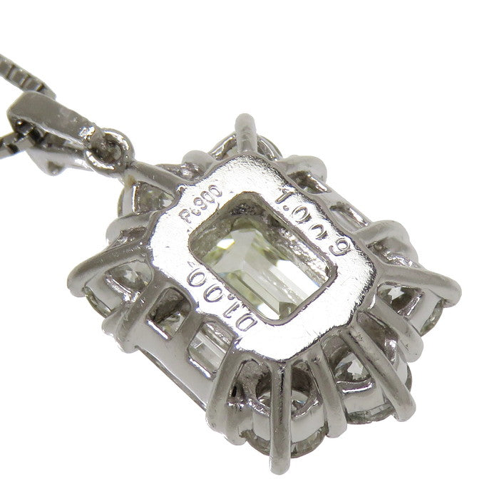 ダイヤモンド(中央/VLY-SI1) 1.009ct 取り巻きダイヤモンド 計1.00ct 