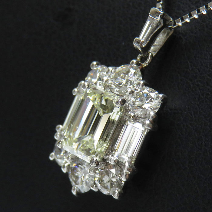 ダイヤモンド(中央/VLY-SI1) 1.009ct 取り巻きダイヤモンド 計1.00ct 