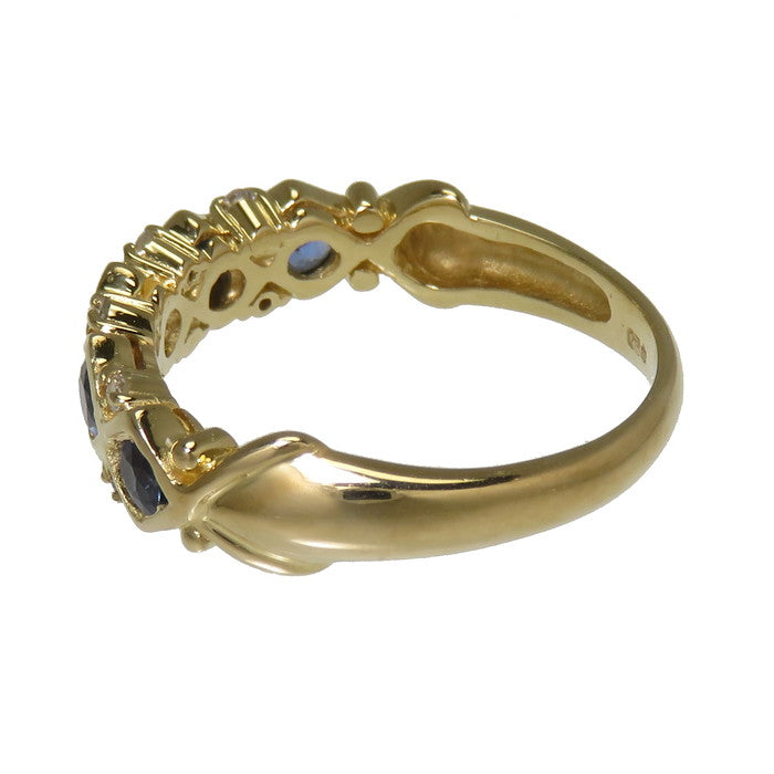 12.5号 サファイア ダイヤモンド 計0.08ct リング・指輪 K18ゴールド 18金 3.9g レディース
【中古】【真子質店】




【TMaI】