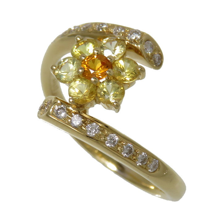 12.5号【Ponte Vecchio/ポンテヴェキオ】 フラワーデザイン オレンジサファイア/イエローサファイア 計0.62ct ダイヤモンド 計0.18ct リング・指輪 K18ゴールド 18金 3.6g レディース
【中古】【真子質店】




【TDT】