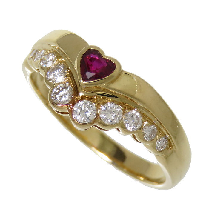 13号【MOUAWAD/モワード】 ハート ルビー 0.16ct ダイヤモンド 計0.30ct リング・指輪 K18ゴールド 18金 3.8g レディース
【中古】【真子質店】




【MaTD】