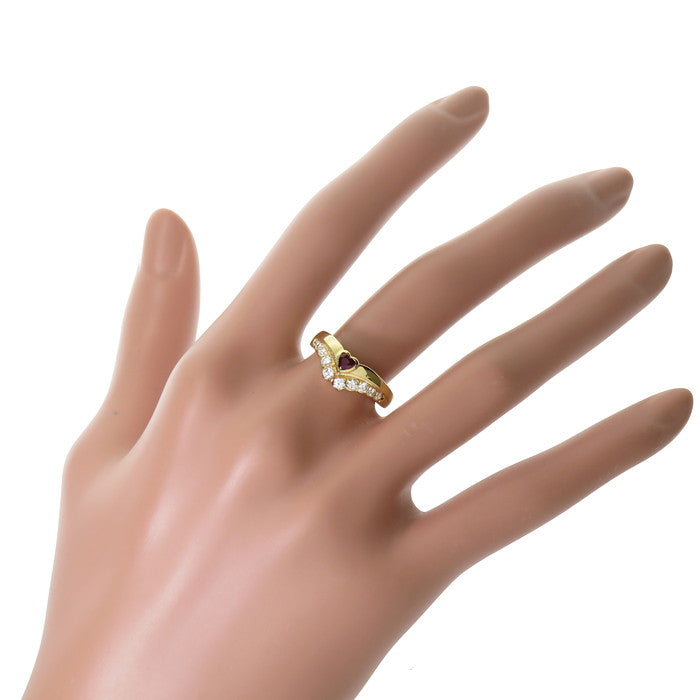 13号【MOUAWAD/モワード】 ハート ルビー 0.16ct ダイヤモンド 計0.30ct リング・指輪 K18ゴールド 18金 3.8g レディース
【中古】【真子質店】




【MaTD】