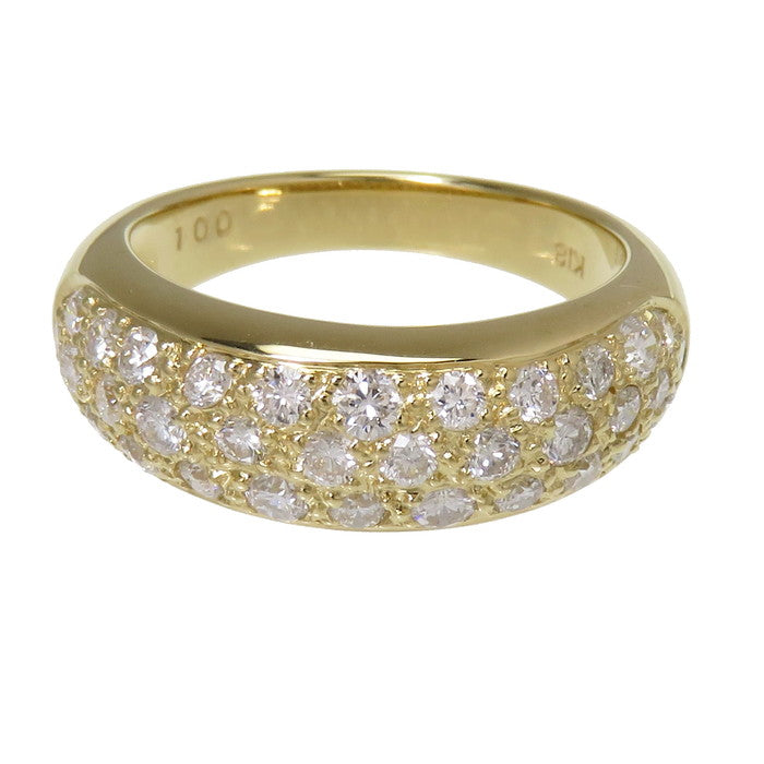 12.5号 パヴェデザイン ダイヤモンド 計1.00ct リング・指輪 K18 