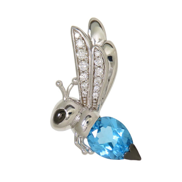 ハチ/蜂 ブルートパーズ 1.95ct ダイヤモンド 計0.17ct ペンダントトップ K18WGホワイトゴールド 18金 5.0g レディース
【中古】【真子質店】




【MaIS】