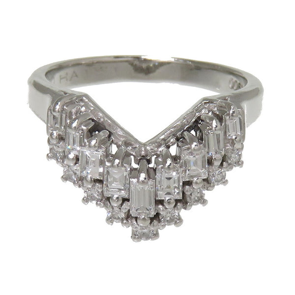 12号 Vデザイン ダイヤモンド 計0.50ct リング・指輪 Pt900プラチナ 7.1g レディース
【中古】【真子質店】




【TMix】