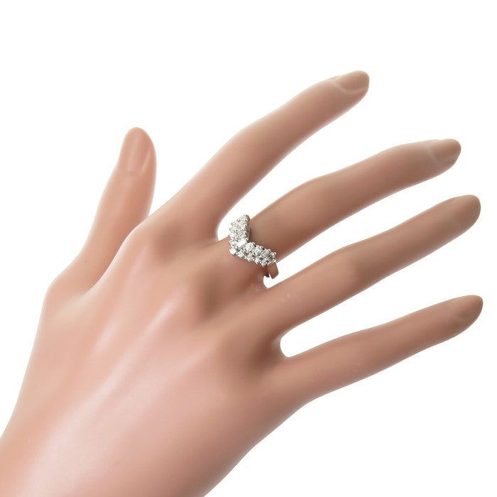 12号 Vデザイン ダイヤモンド 計0.50ct リング・指輪 Pt900プラチナ